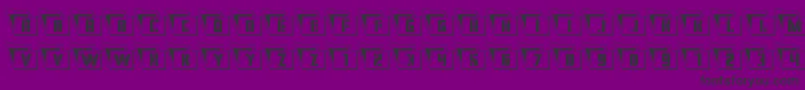 Eyesonlyoutcondleft Font – Black Fonts on Purple Background