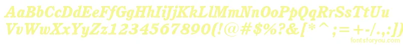 CushingHeavyItalicBt Font – Yellow Fonts