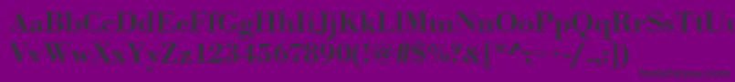 Urwbodonitmedwid Font – Black Fonts on Purple Background