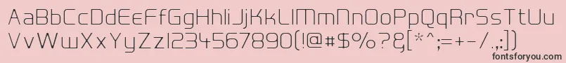 HallFeticaDecompose Font – Black Fonts on Pink Background