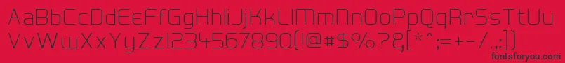 HallFeticaDecompose Font – Black Fonts on Red Background