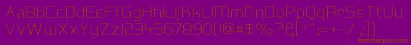 HallFeticaDecompose Font – Brown Fonts on Purple Background