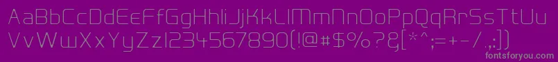 HallFeticaDecompose Font – Gray Fonts on Purple Background