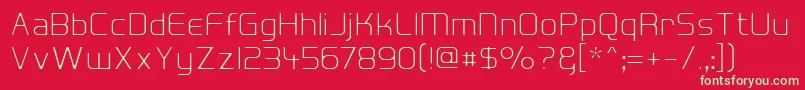 HallFeticaDecompose Font – Green Fonts on Red Background