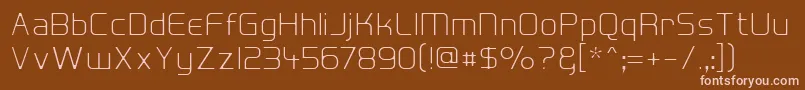 HallFeticaDecompose Font – Pink Fonts on Brown Background