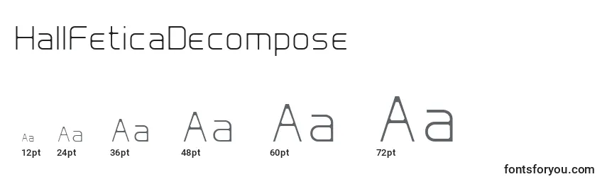 HallFeticaDecompose Font Sizes