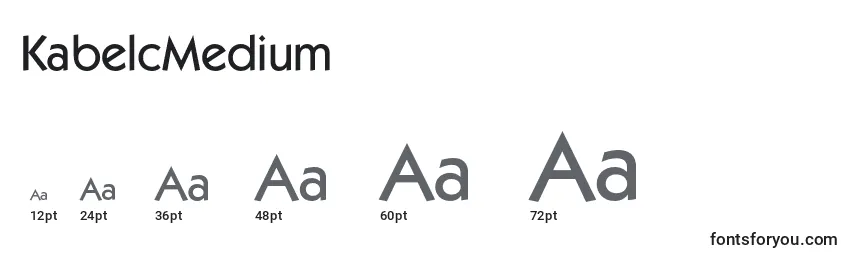 KabelcMedium Font Sizes