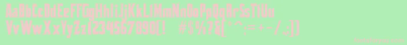 Corleonedue Font – Pink Fonts on Green Background