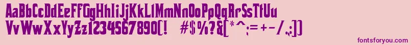 Corleonedue Font – Purple Fonts on Pink Background