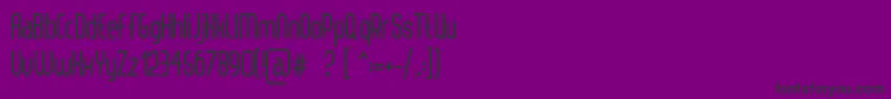 ThorupSansBold Font – Black Fonts on Purple Background