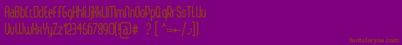 ThorupSansBold Font – Brown Fonts on Purple Background
