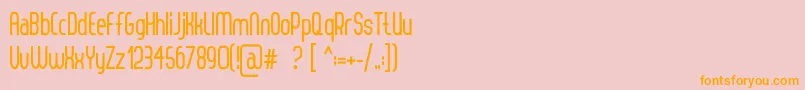 ThorupSansBold Font – Orange Fonts on Pink Background