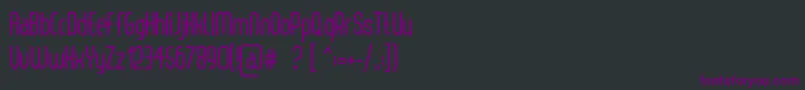 ThorupSansBold Font – Purple Fonts on Black Background