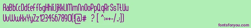 ThorupSansBold Font – Purple Fonts on Green Background