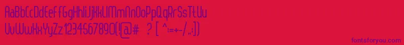 ThorupSansBold Font – Purple Fonts on Red Background