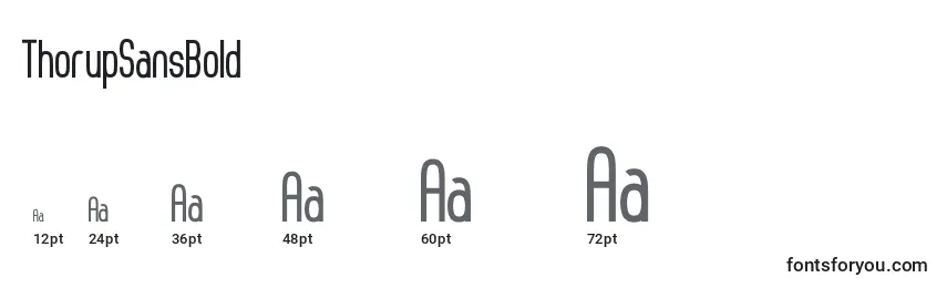 ThorupSansBold Font Sizes