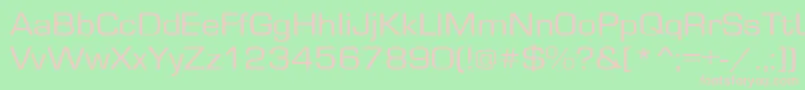 GardenwayextNo Font – Pink Fonts on Green Background