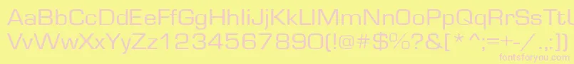 GardenwayextNo Font – Pink Fonts on Yellow Background