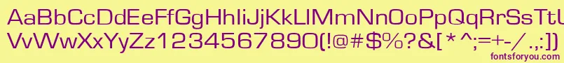 GardenwayextNo Font – Purple Fonts on Yellow Background