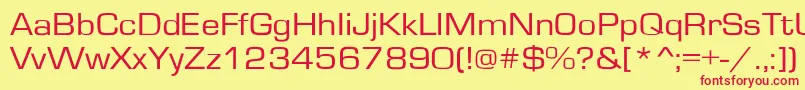 GardenwayextNo Font – Red Fonts on Yellow Background