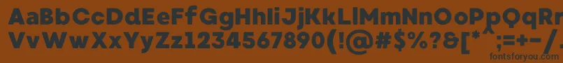 MadeWaffleSoftPersonalUse Font – Black Fonts on Brown Background