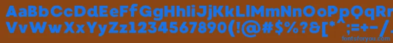 MadeWaffleSoftPersonalUse Font – Blue Fonts on Brown Background