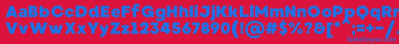 MadeWaffleSoftPersonalUse Font – Blue Fonts on Red Background