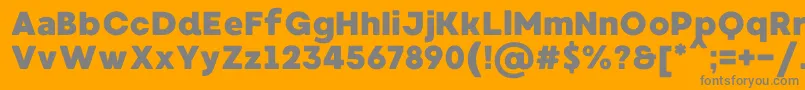 MadeWaffleSoftPersonalUse Font – Gray Fonts on Orange Background
