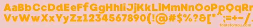 MadeWaffleSoftPersonalUse Font – Orange Fonts on Pink Background