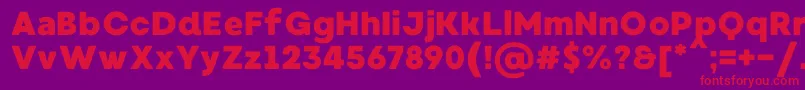 MadeWaffleSoftPersonalUse Font – Red Fonts on Purple Background