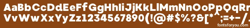 MadeWaffleSoftPersonalUse Font – White Fonts on Brown Background
