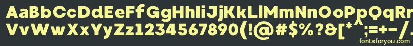 MadeWaffleSoftPersonalUse Font – Yellow Fonts on Black Background
