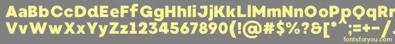 MadeWaffleSoftPersonalUse Font – Yellow Fonts on Gray Background