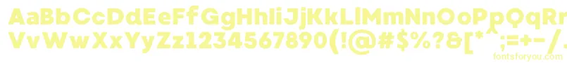 MadeWaffleSoftPersonalUse Font – Yellow Fonts on White Background