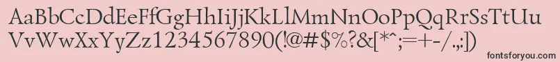 Lzr1 Font – Black Fonts on Pink Background