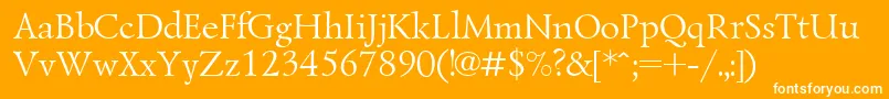 Lzr1 Font – White Fonts on Orange Background