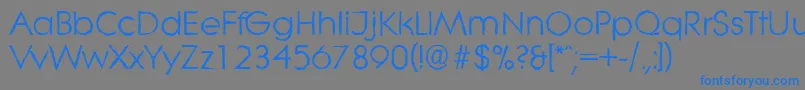 LiteraantiqueRegular Font – Blue Fonts on Gray Background