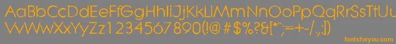 LiteraantiqueRegular Font – Orange Fonts on Gray Background
