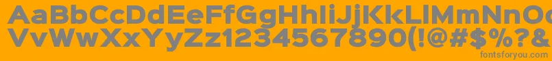 Sinkinsans900xblack Font – Gray Fonts on Orange Background