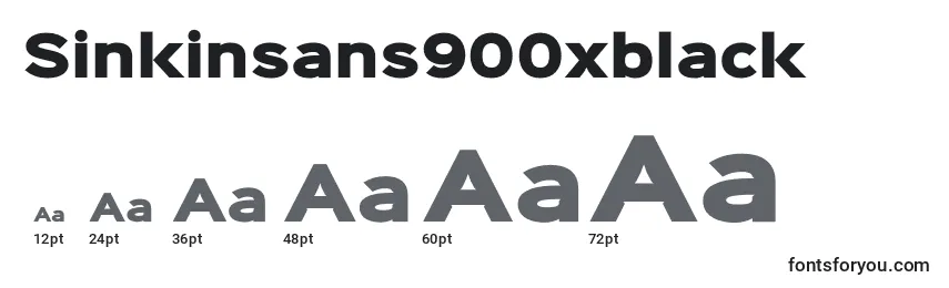 Sinkinsans900xblack (60442) Font Sizes