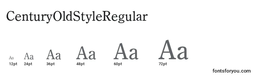 CenturyOldStyleRegular Font Sizes
