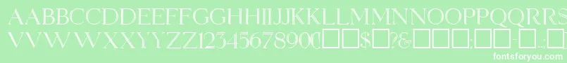 Queenelizabeth Font – White Fonts on Green Background