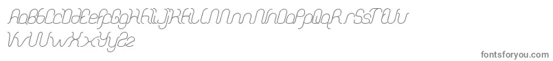 Шрифт DolphinOceanWave – серые шрифты на белом фоне