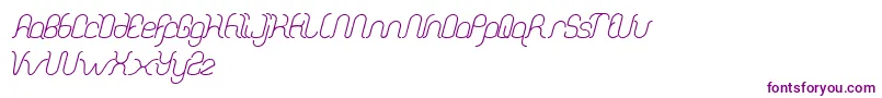 DolphinOceanWave Font – Purple Fonts on White Background