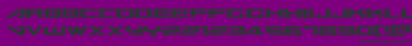 Tarrgetexpand Font – Black Fonts on Purple Background