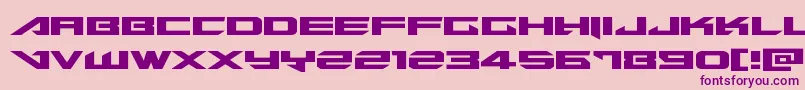 Tarrgetexpand Font – Purple Fonts on Pink Background