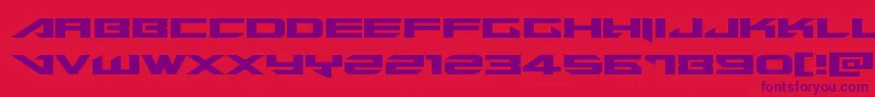 Tarrgetexpand Font – Purple Fonts on Red Background