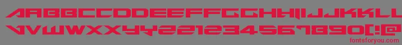 Tarrgetexpand Font – Red Fonts on Gray Background