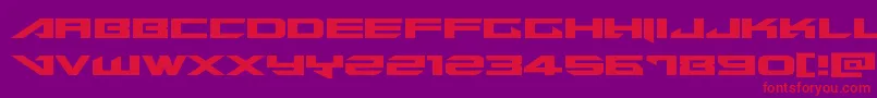 Tarrgetexpand Font – Red Fonts on Purple Background