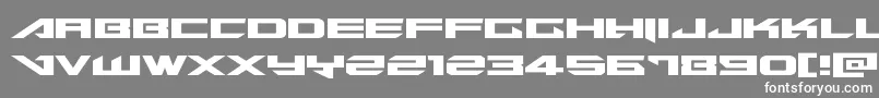 Tarrgetexpand Font – White Fonts on Gray Background